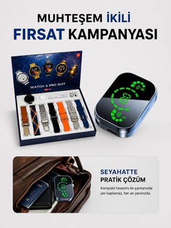 Dokunmatik Akıllı Saat Yeni Nesil Kulaklık Kampanyası Bluetooth Bağlantılı AN