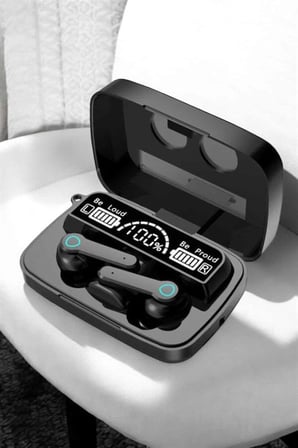 Bluetooth Kulaklık Dijital Göstergeli Kablosuz Uzun Pil Ömrü