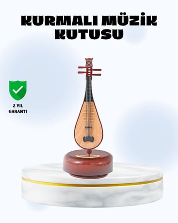 Enstrüman Şeklinde Müzik Kutusu Lüt Tasarım Melodious Music