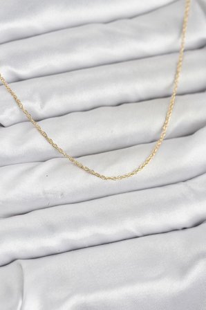 CM 14K Gold Renk Burgu Model 60 cm Kadın Kolye 5886