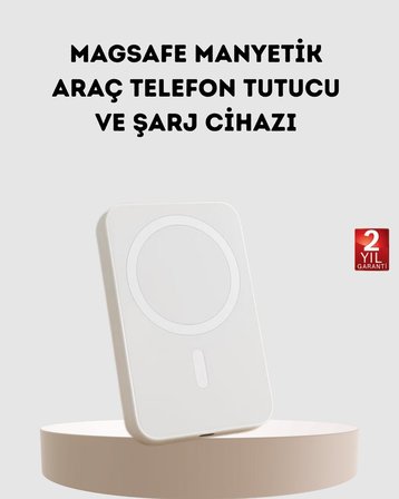 5000mAh Manyetik Powerbank – iPhone Serisi İçin Taşınabilir Kablosuz Şarj Cih