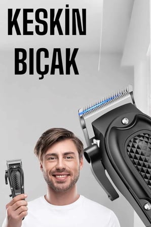 Sıfır Tıraş Makinesi Dijital Göstergeli Paslanmaz Çelik Bıçaklı Taşınabil