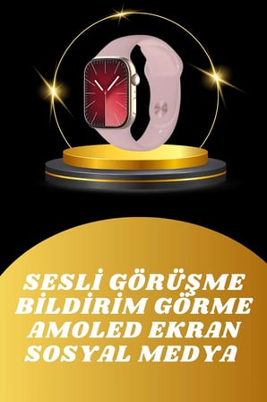 Akıllı Saat İos Andorid Destekli Arama Özeliği Sensörlü Bluetooth Bağlantıl