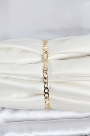 CM 14K Gold Renk Halka Zincir Model Kadın Bileklik 5886
