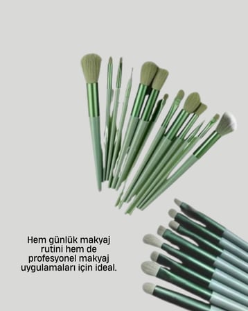 Cilt Dostu Profesyonel Makyaj Fırça Seti Pudra ve Fondöten İçin Uygun
