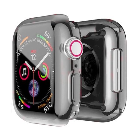 ALLY Apple Watch 7-8 41mm 360 Koruma Ultra Slim Silikon Kılıf-(5775)