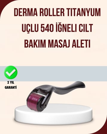 Titanyum Mikro İğneli Dermaroller 1 mm Kırışıklık ve Leke Karşıtı