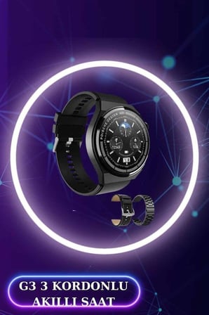 Akıllı Saat ve Kulaklık Seti Dokunmatik Ekran 5.0 Bluetooth Bağlantılı Sesli G