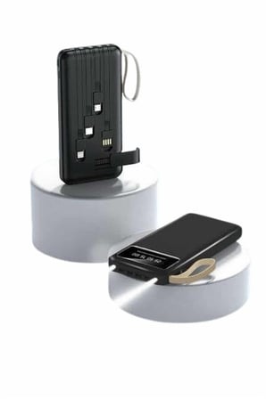 Hızlı Şarj Özellikli 20.000 Mah Dijital Göstergeli USB Girişli Android ve İOS