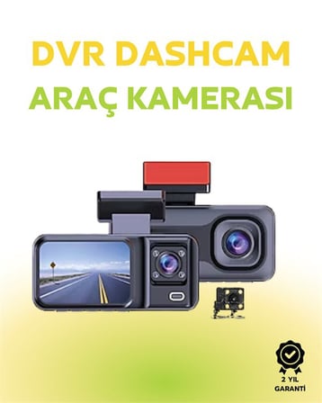 1080p Ön 720p Arka ve İç Kamera ile %100 Kapsama – Gece Görüşlü Araç Kamer