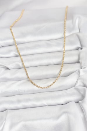 CM 14K Gold Renk Halka Model 60 cm Kadın Kolye 5886