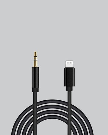 1 Metre Lightning to Aux Çevirici Kablo Stereo Ses Yüksek Kalite