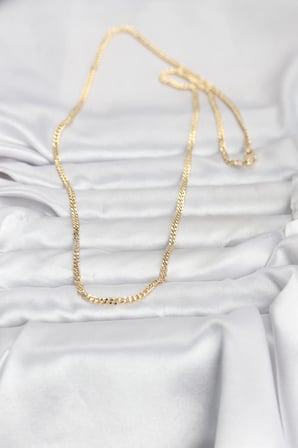 CM 14K Gold Renk 60 cm Zincir Kadın Kolye 5886