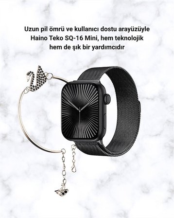 SQ-16 Mini Series 10 – Dokunmatik Akıllı Saat | Kalp Ritmi SpO2 Uyku Takibi