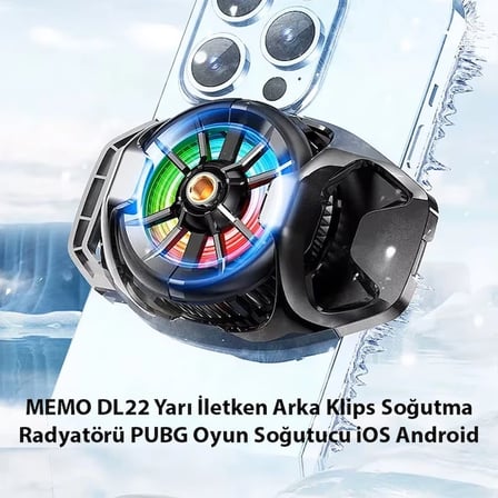 DL22 Yarı İletken Arka Klips Soğutma Radyatörü PUBG Oyun Soğutucu iOS Android-