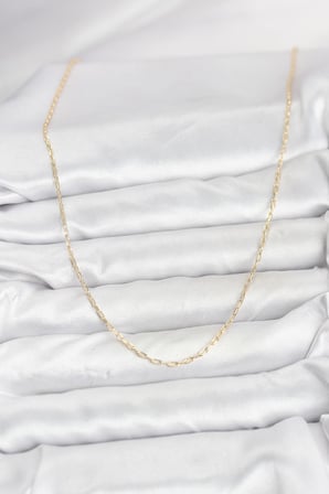 CM 14K Gold Renk Ataç Zincir Model 60 cm Kadın Kolye 5886