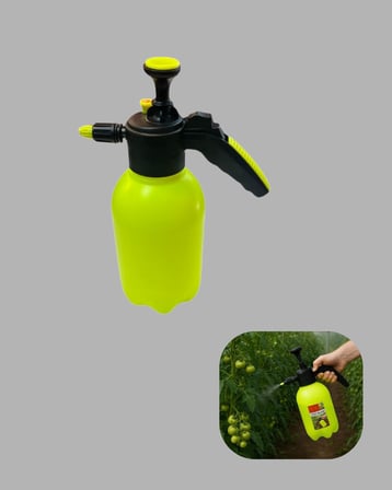2 Litre Pompalı Püskürtücü Bakır Nozullu Ayarlı Sprey Temizlik ve Bahçe