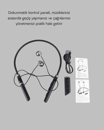 ANC Özellikli Kablosuz Bluetooth Kulaklık – Gürültü Engelleme Eller Serbest A
