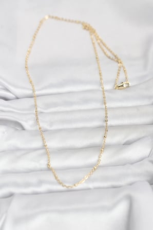 CM 14K Gold Renk Burgu Model 60 cm Kadın Kolye 5886
