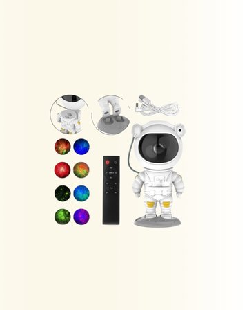 USB Güç Bağlantılı Çok Fonksiyonlu Astronot Gece Lambası