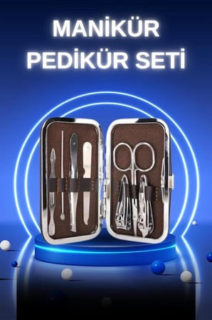 Manikür Pedikür Seti 7 Parça Tırnak Mantarı Tırnak Batığı Temizleme Taşın