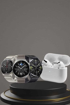 Aynalı Bluetooth Kulaklık Yeni Nesil Akıllı Saat Titreşimli Nabız Ölçer Spor