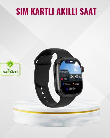 Uyku Takipli GPS’li SIM Kart Destekli Akıllı Saat