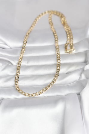CM 14K Gold Renk Kalın Zincir Model 60 cm Kadın Kolye 5886