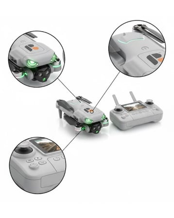 Ekranlı Kumandalı Drone Engel Algılamalı Kolay Kontrol