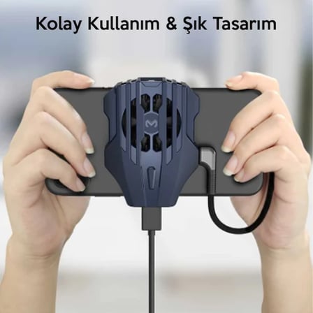 DL02 Telefonu Soğutma Fanı Radyatör (İPhone Kablo İle)-(5775)
