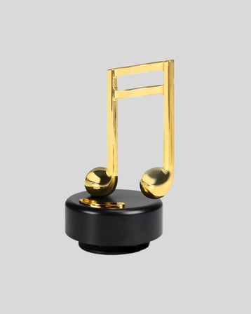 Altın Nota Temalı Müzik Kutusu Müzikli Hediyelik