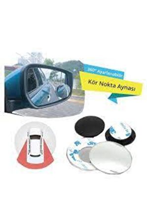 Ayarlanabilir 360 Derece Kör Nokta Aynası Oto Ayna 50mm 2 li