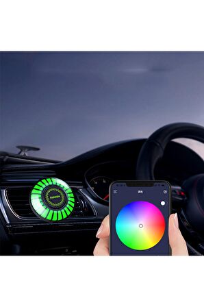 Bluetooth Araba Rgb Ortam Işığı Usb Ritim Kokulu Lamba Şerit Hava Spreyi Pickup Led Silindir APP