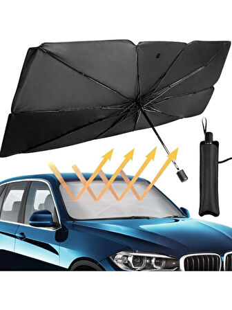 Araba Güneş Gölge Koruyucu Şemsiye Oto Ön Cam GÜNEŞLIK(145CM*79CM)