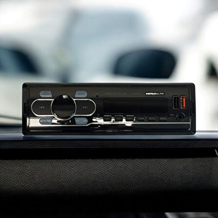 Oto Teyp 4*50W Bletooth Sd Aux Çift Usb'li Çift Amfi Çıkışı (YENİ TİP KISA KASA)