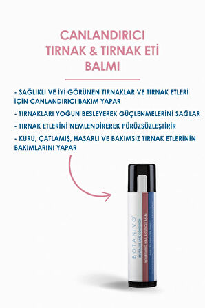 Canlandırıcı Tırnak & Tırnak Eti Balmı | Besleyici & Güçlendirici | Organik İçerikli | 2x5 ml Stick