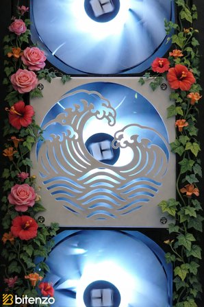 Ocean Wave 120x120 Mm Beyaz Çerçeveli Oyun PC Aksesuarı, Masaüstü Bilgisayar Fan Kapağı
