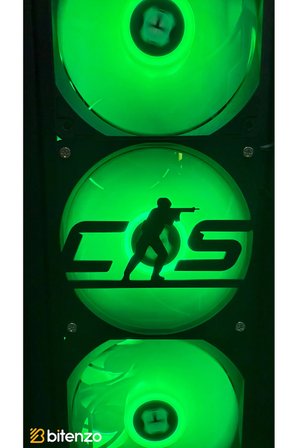 Taktiksel Gamer Serisi 120x120 mm PC Fan Kapağı - Masaüstü Bilgisayar Fan Kapağı