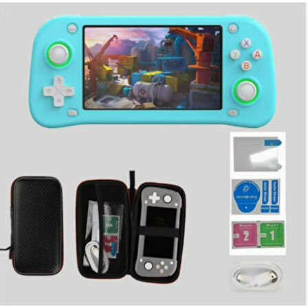 Ozmik XF43 Retro Oyun konsolu Emuelec 15000+Oyunlar Taşınabilir Video Oynatıcı 4.3 Inç