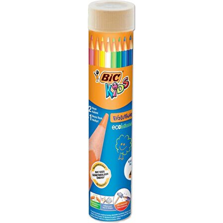 Bic Pastel Boya Keçeli Boya Metal Tüp Kuru Boya 12 li ve Resim Defteri