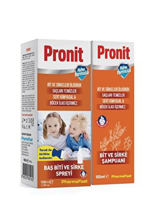 Pharma Fast Pronit Bit Set - Sprey 100 ml Bit Şampuanı 150 ml