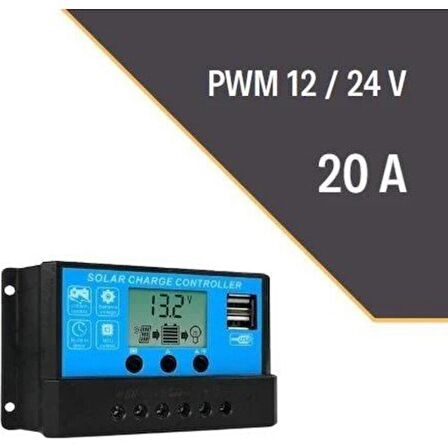 Lexron 12v/24v 20A Pwm Şarj Kontrol Cihazı