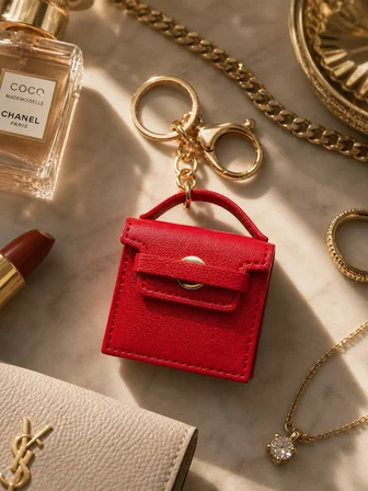 Kırmızı Mini Çanta Charm Anahtarlık | Çanta Aksesuarı & iPod Tarzı Mini Cüzdan Charm