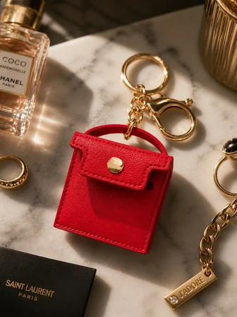Kırmızı Mini Çanta Charm Anahtarlık | Çanta Aksesuarı & iPod Tarzı Mini Cüzdan Charm