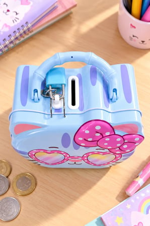 Çocuklar İçin Sevimli Kumbara 9x15 cm Kedi Unicorn Figürlü Para Biriktirme Kumbarası