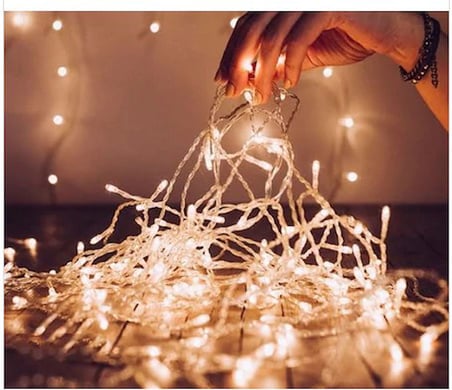  10 Metre Fişli  Şeffaf Kablolu Günışığı 100 Ledli Peri Led Animasyonlu 