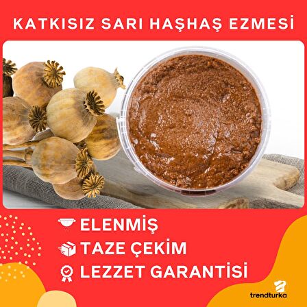 Afyon Meşhur %100 Doğal Katkısız Elenmiş Sarı Haşhaş Ezmesi 1 Kg