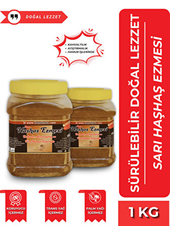 Katkısız Doğal Afyon Sarı Haşhaş Ezmesi - 1 Kg