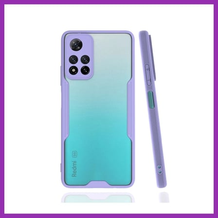 SALMORE Redmi Note 11 Pro Plus 5G Kılıf Platin Silikon - Lila BTY