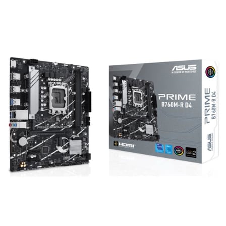 ASUS PRIME B760M-R D4 DDR4 5333MHZ 1XHDMI 2XM.2 USB 3.2 MATX 1700P (12. / 13. VE 14. NESİL İŞLEMCİ İLE UYUMLU) BTY
